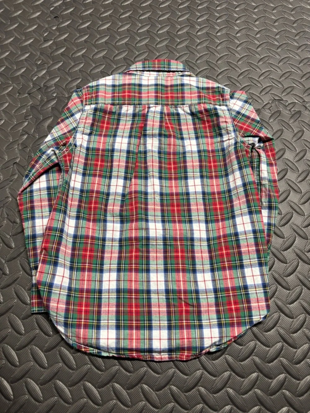 Baby Gap Plaid Button Up Shirt 5T Boys Red Green Long Sleeve